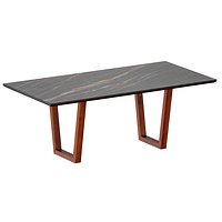 Giada 79 Black Porcelain Table