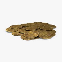 Gold Coins Dirty Pile