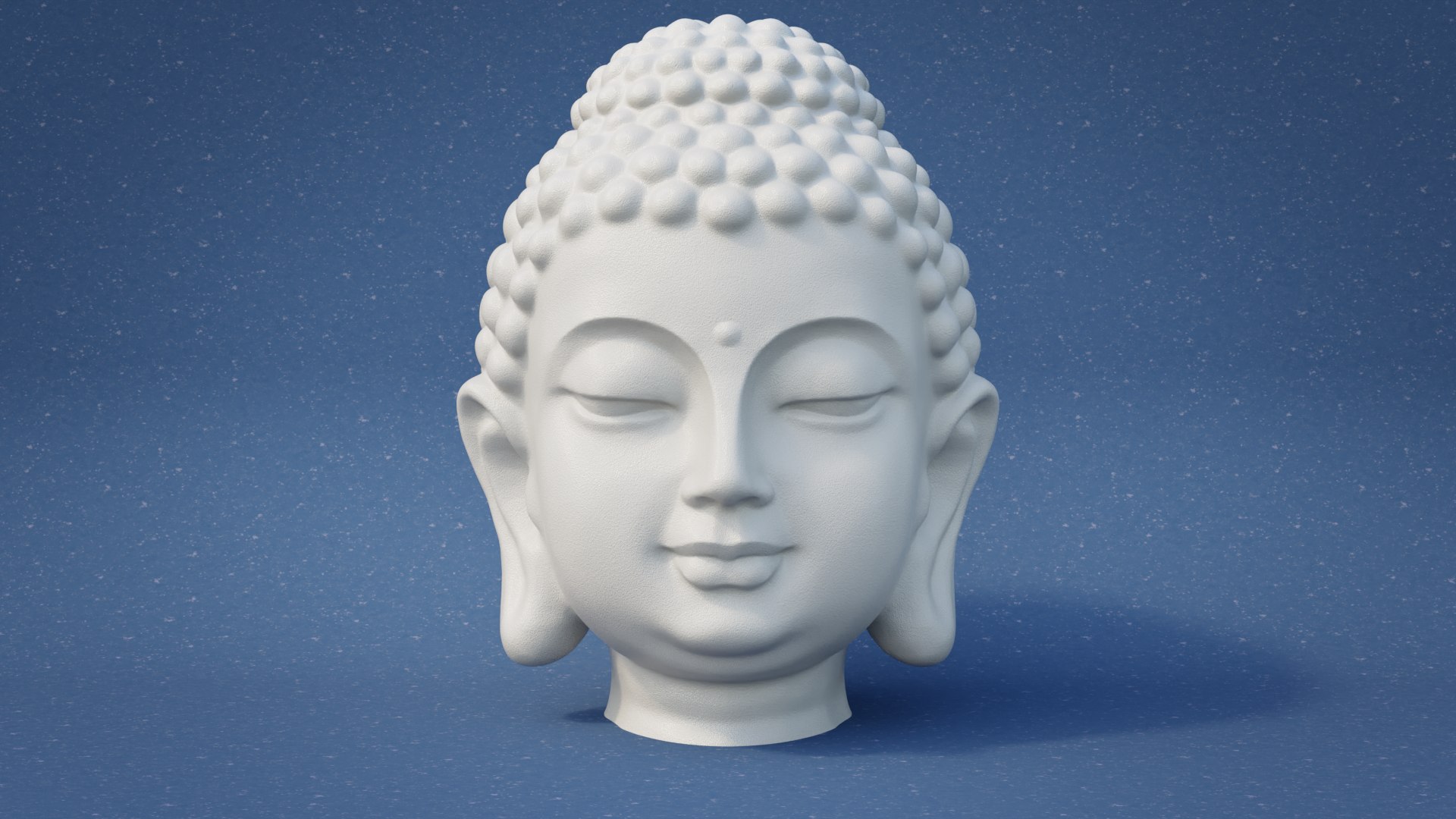 3D Buddha Head Model - TurboSquid 2215419