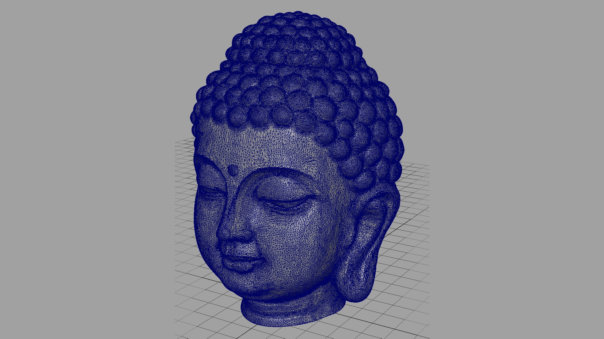 3D Buddha Head Model - TurboSquid 2215419