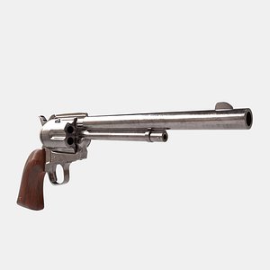 Western Revolver Pistol Gun 3D model