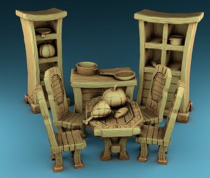 Stylized Middle Ages Kitchen