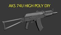 Aks74u High Poly DIY