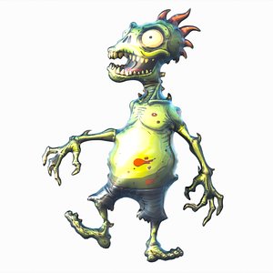 3D Zombie shaped foil helium balloon 010