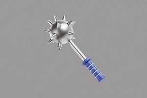 3D Medieval Spiked Mace model