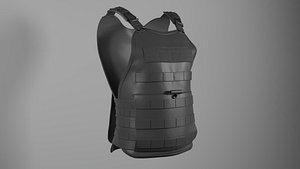 Tactical Bullet Proof Vest - PBR 3d Modesls 3D model 3D