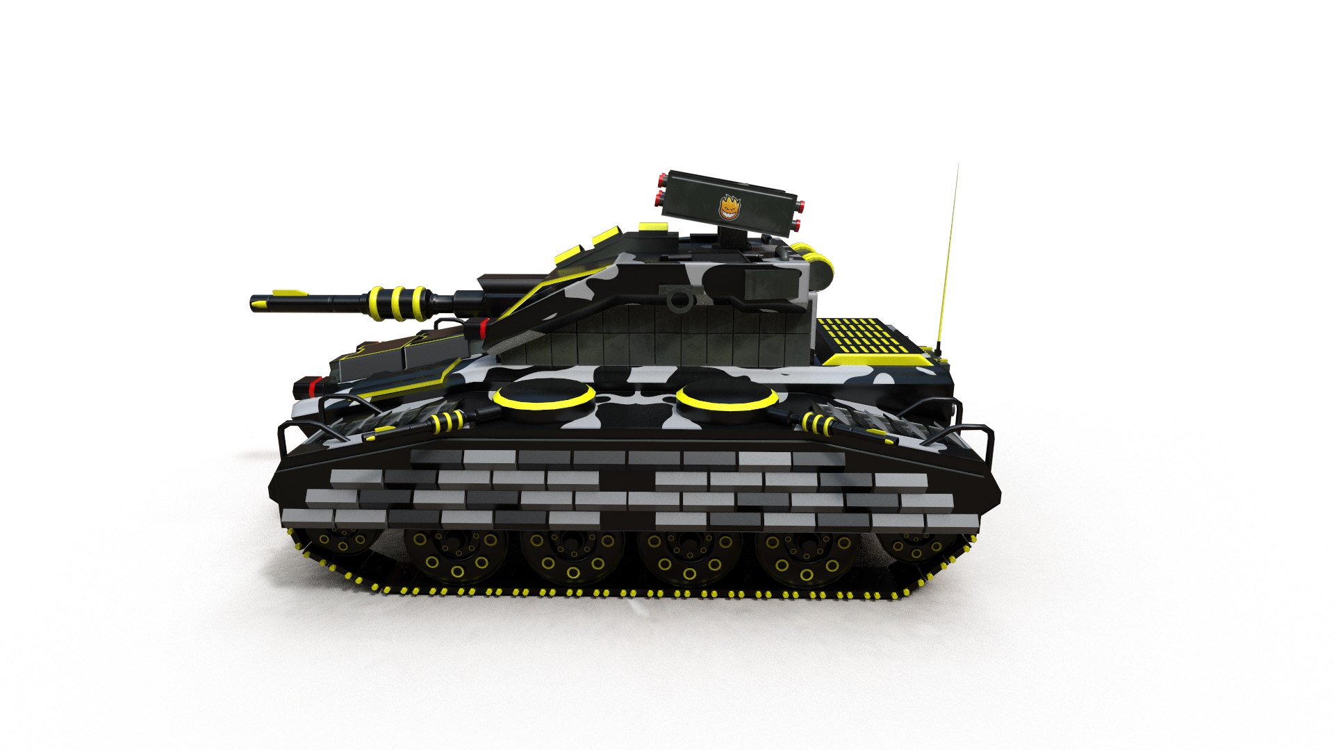3D model Heavy Army Tank X3 with 4K PBR Texture - TurboSquid 2158363