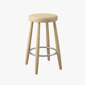 stool hans j wegner 3d model