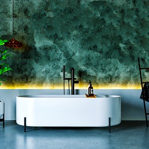 bath interior scene 3D model
