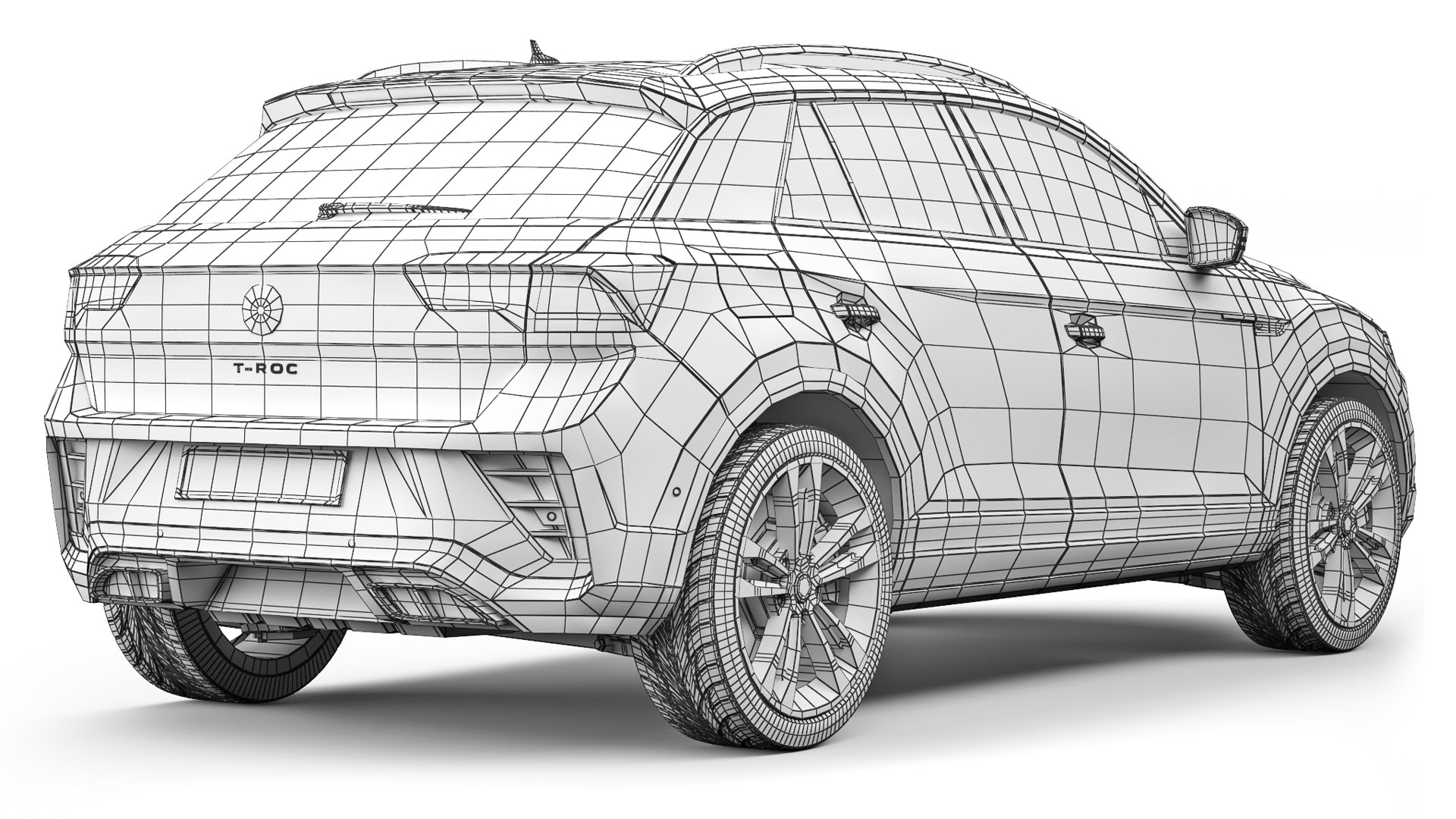 3D Volkswagen T-Roc R-line 2022 - TurboSquid 2343220