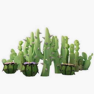 Spiky - Cactus Collection Low Poly Game-Ready