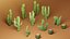 Spiky - Kolekcja kaktusów Low Poly gotowa do gry