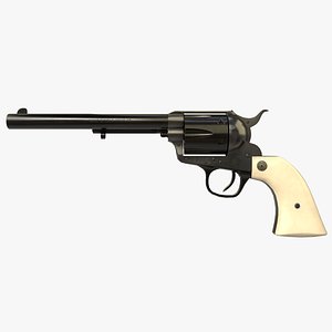 Revolver 03 Model Colt Black All PBR Unity UE Textures
