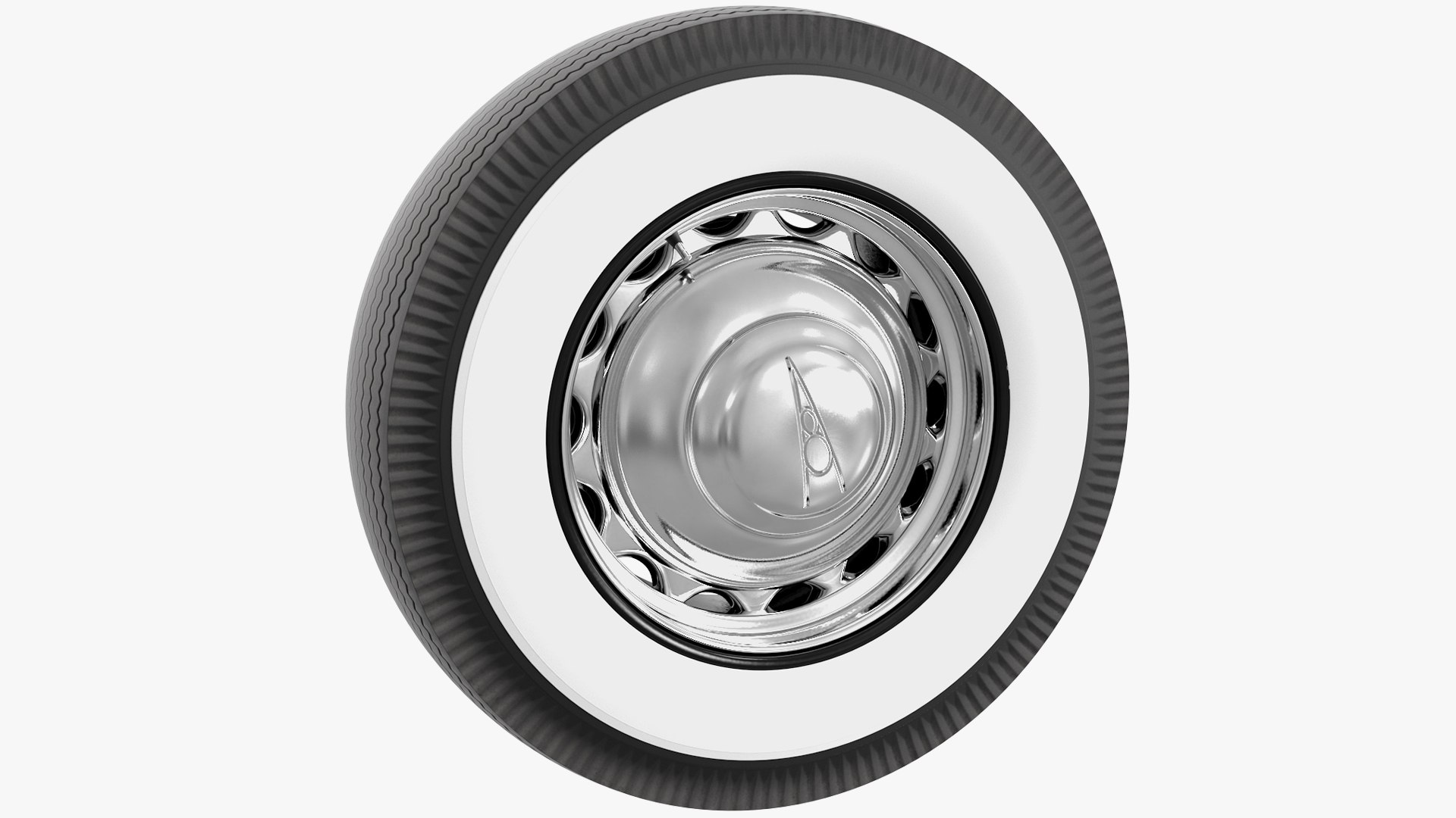 1936 Ford V8 Coupe Wheel 3D model preview