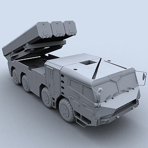 3d model dongfeng -10a df10a cruise missile