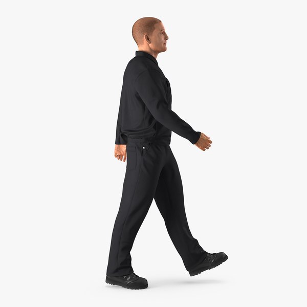 3d model worker walking pose