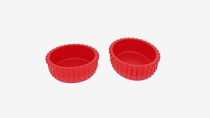 flower edge cake mold 3D model