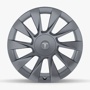 Tesla Car Rim 03 3D