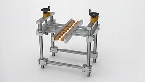 Clamping adjusting mechanism model