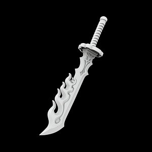 Demon Slayer Sword 3D Print Model 3D model