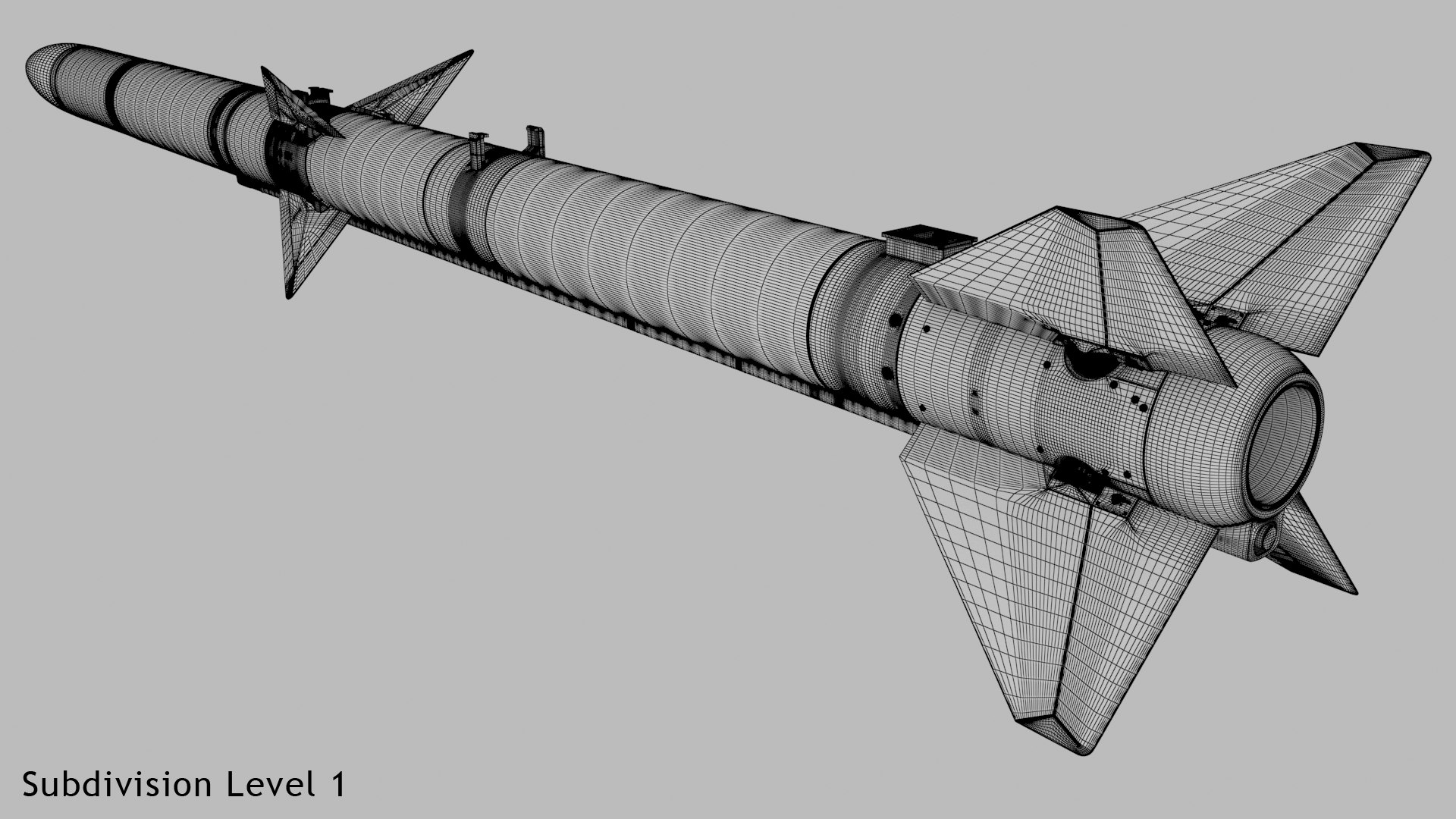 3D aim-120a b amraam model - TurboSquid 1414924