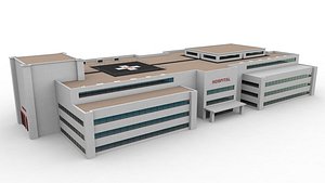 3D model Modern hospital