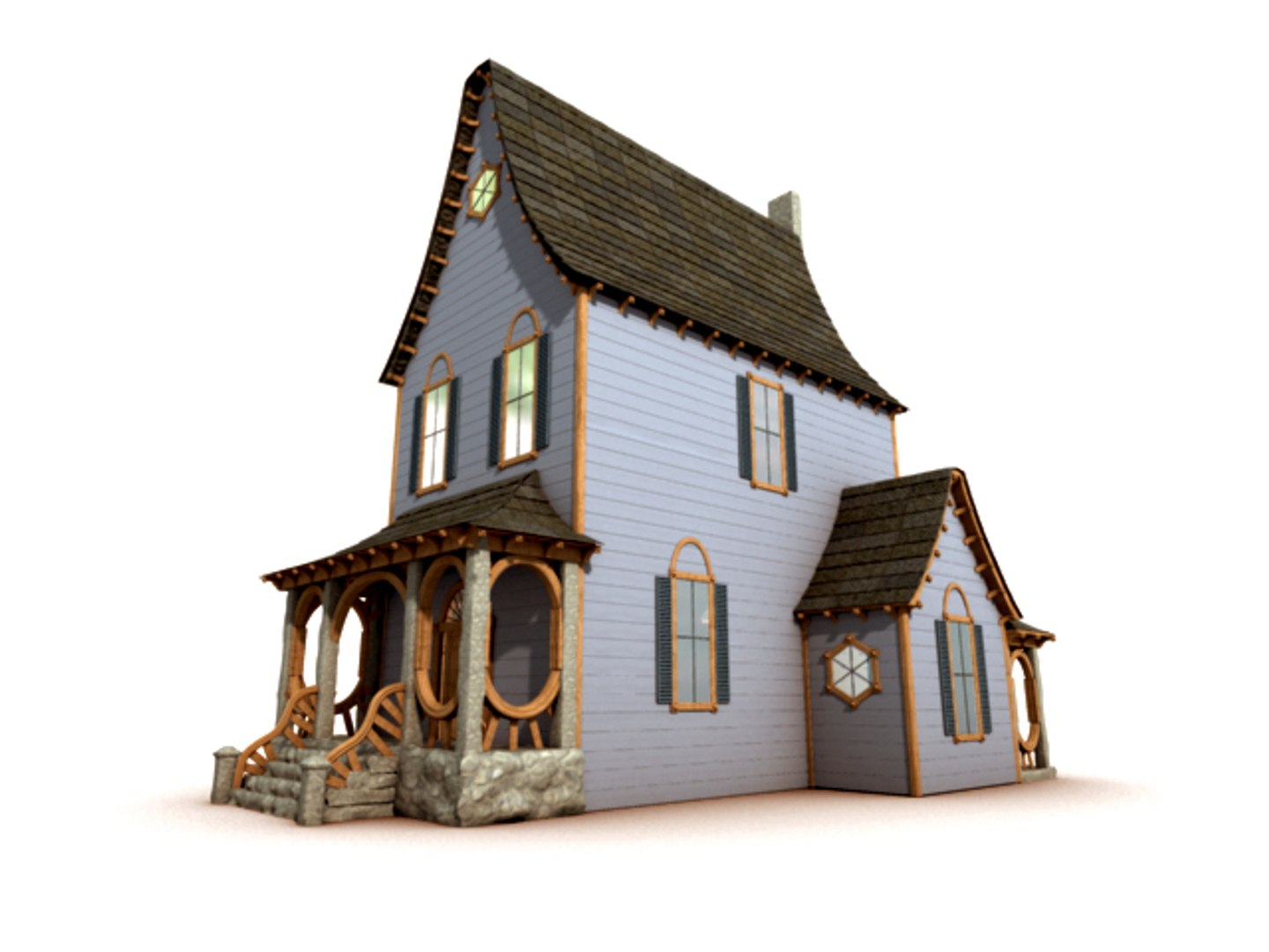 old ornate house 3d model