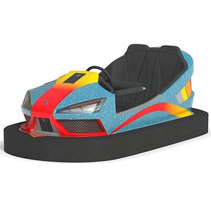 3D Bumper Car Blue model