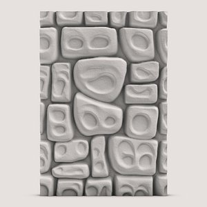 3D Stone Wall A10 model