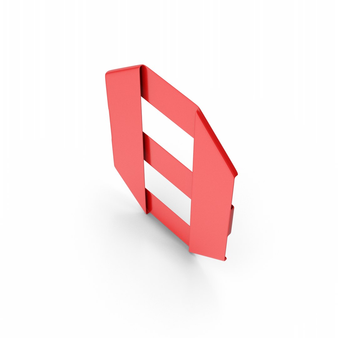 3D Red Ribbon Number 8 Model - TurboSquid 2201103