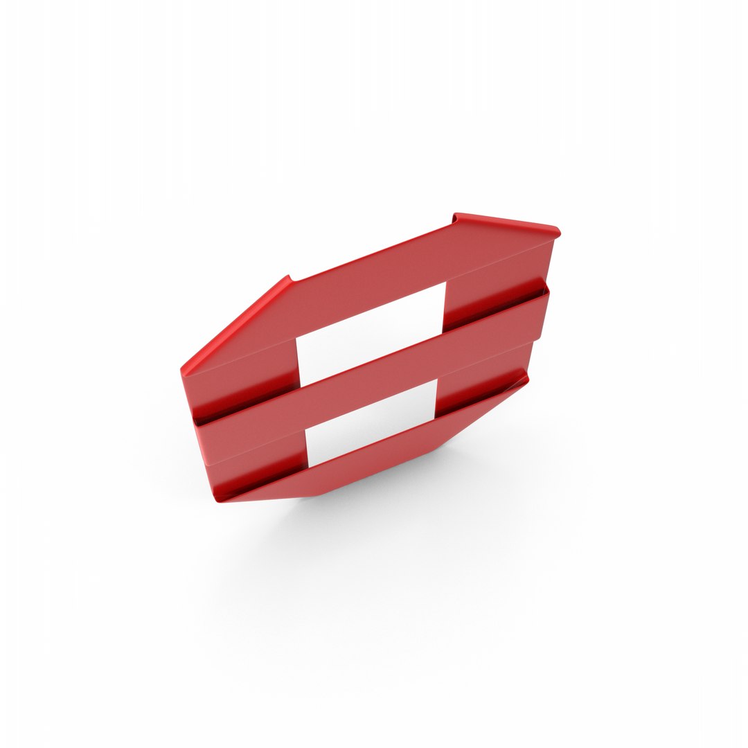 3D Red Ribbon Number 8 Model - TurboSquid 2201103