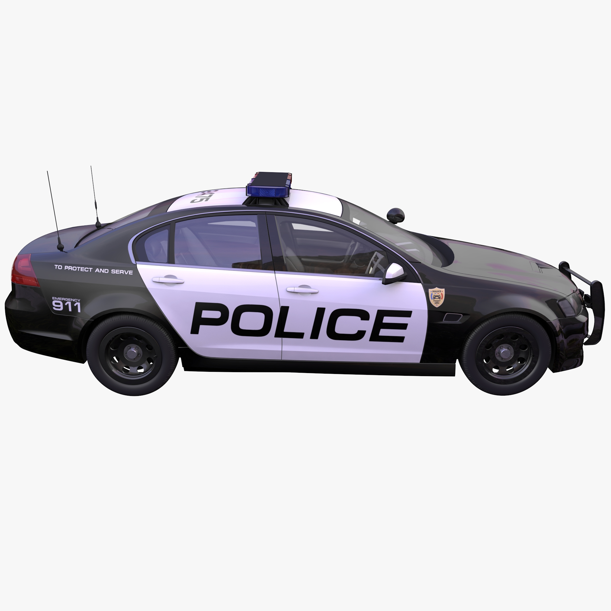 Generic american police car 3D - TurboSquid 1382741