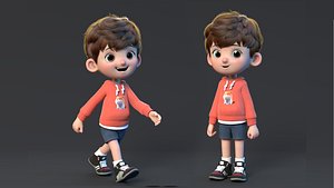 Cute cartoon boy