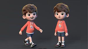 Cute cartoon boy