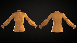 3D Free Blouse Female