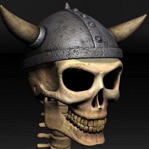 3d skeleton warrior