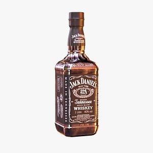 3D jack daniels whiskey