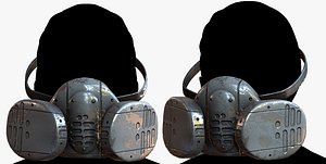 3D Gas mask respirator scifi futuristic 3D model