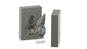 Premium 3D Printable Gnome Mold Model - Create Whimsical Garden Decorations 3D