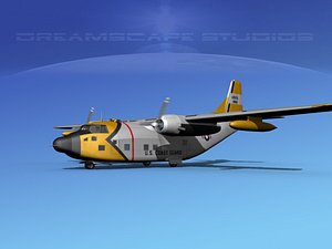 3D aircraft military hc-123b provider model