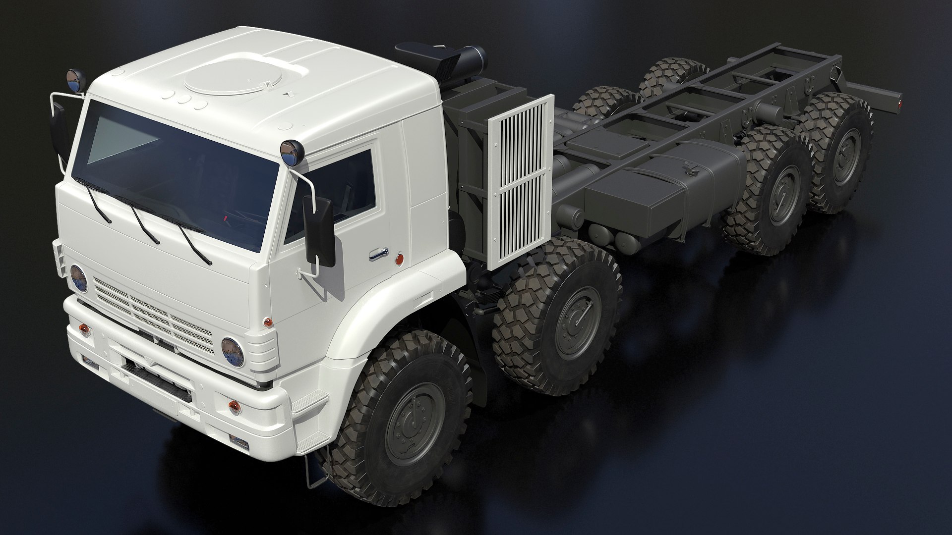 Winter Offroad 8x8 Truck 3D model preview