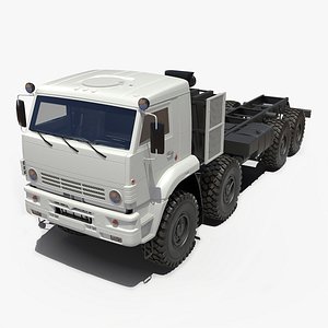 3D winter offroad 8x8 truck model