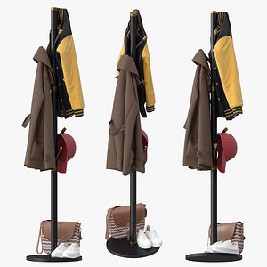 Coat Rack Chinese Style 3D model