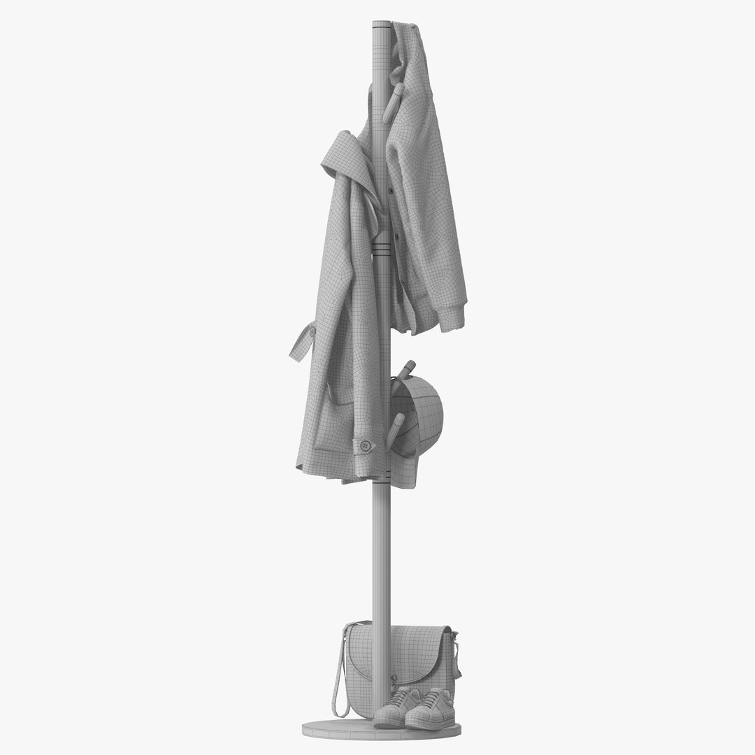 Coat Rack Chinese Style 3D Model TurboSquid 1994729
