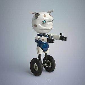 3D sci-fi robot model