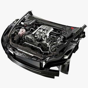 3D Car Engine 2025 model