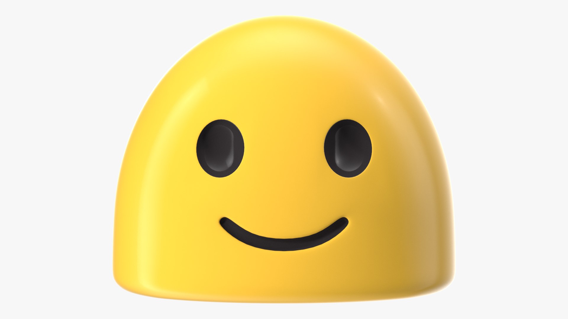 Slightly Smiling Face Android Emoji 3D - TurboSquid 1823764