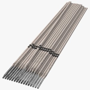 Metal Arc Welding E7018 Electrodes Pile 3D