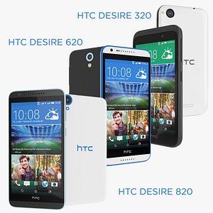 devices htc desire 820 3d model