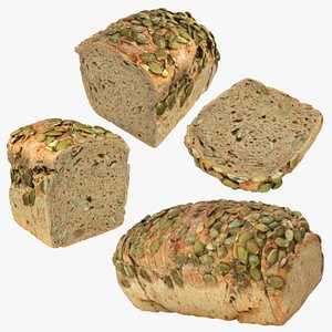 Pumpkin Seed Bread Collection 3D model